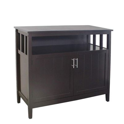 Buffet Cabinet Sideboard Kitchen Storage Cabinet Cupboard with Adjustable Shelf, Brown