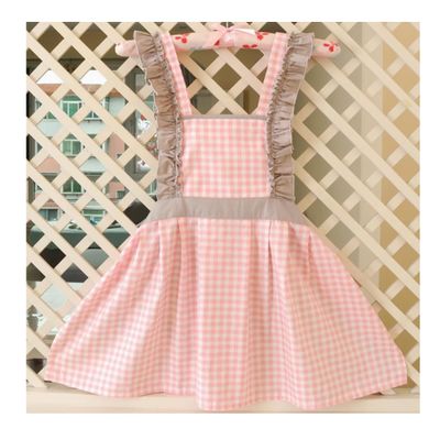 CRB Fashion Kids Cooking Baking Apron | Toddler, Little Girls, Cute Kitchen Chef Aprons (2 to 5 Years Old, Purple Floral)