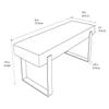 VANT Upholstered Bed Bench - Velvet Black - Brushed Nickel - Contemporary Modern, Bedroom Bench Seat, Hallway, or Entryway view 3