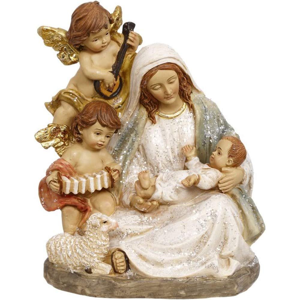 Mark Roberts 2020 Collection - Holy Family 5-Inch Nativity Figurine, Elegant Christmas Decor for Home and Office Decoration