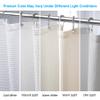 AmazerBath White Shower Curtain Fabric, Waffle Shower Curtain Polyester, Luxury Cloth Shower Curtains for Bathroom, Hotel Quality, Machine Washable, Heavy Duty, 72 x 72 Inches (Matte White) view 4