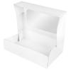 O'CREME Rectangular Window Pie Box 8.5 Inch x 5.5 Inch x 2 Inch High - 5 Pieces White view 3
