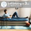 Simpli Comfy 18 Twin Inflatable Air Mattress with Built-in Dual Pump, Elevated, Adjustable Firmness, Self-Inflating Blow-Up Mattress with Storage Bag for Home, Guest, Travel, Camping, Relocation view 4