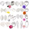 16set Gumpaste Flower Molds and Cutters Fondant Tools Kit Stainless Steel Flower Cookie Cutter Sugarcraft Flower Silicone Veining Making Mold for Wedding,Birthday Cake Decorating view 1
