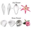 16set Gumpaste Flower Molds and Cutters Fondant Tools Kit Stainless Steel Flower Cookie Cutter Sugarcraft Flower Silicone Veining Making Mold for Wedding,Birthday Cake Decorating view 2