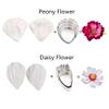 16set Gumpaste Flower Molds and Cutters Fondant Tools Kit Stainless Steel Flower Cookie Cutter Sugarcraft Flower Silicone Veining Making Mold for Wedding,Birthday Cake Decorating view 4