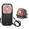 Allxin Portable Neck Fan Mini Quiet Handheld Personal 0-180 Foldable USB Rechargeable Fan Operated for Home Office Outdoor Travel, 3000mAh Power Bank Hands Free Necklace Fans view 1