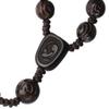 IHM Imports Sine Cera Jujube Wood 5 Decade Catholic Rosary, Double-sided Laser Engraved Centerpiece, 16.5" Length with 8/10mm Carved Rose Beads view 3