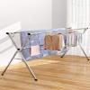 AIODE Clothes Drying Rack for Laundry Foldable Free of Installation Adjustable Stainless Steel Garment Rack view 2