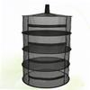 Cabilock Folding Circular Drying Net Zippers Mesh Dryer for Herbs Fruits and Vegetables Convenient Outdoor Hanging Drying Rack Black view 4