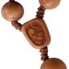 IHM Imports Sine Cera Light Jujube Wood 5 Decade Catholic Rosary, Double-sided Laser Engraved Centerpiece with Smooth 10/12mm Beads view 3