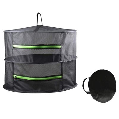 Cabilock 2-Layers Drying Net with Zipper Cloth Hanging Storage