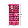 AROUY Sunglasses Organizer Storage, Hanging Wall Pocket Glasses Organizer - 25 Felt Slots Sunglass Organizers Holder Eyeglass Display with Sturdy Rope (Large, Rose) view 3