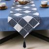 KXMYT Table Runners, Japanese Style Linen Cotton Tablecloths with Tasseled, Non-Slip Heat-Resistant, for Hotel/Kitchen/Party/Meeting Room,D,32120cm view 1