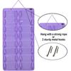 AROUY Sunglasses Organizer Storage, Hanging Dust Proof Wall Pocket Glasses Organizer - 16 Felt Slots Sunglass Organizer Holder with Metal Hook and Sturdy Rope (Dust Proof, Purple) view 3