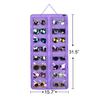 AROUY Sunglasses Organizer Storage, Hanging Dust Proof Wall Pocket Glasses Organizer - 16 Felt Slots Sunglass Organizer Holder with Metal Hook and Sturdy Rope (Dust Proof, Purple) view 4