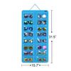 AROUY Sunglasses Organizer Storage, Hanging Dust Proof Wall Pocket Glasses Organizer - 16 Felt Slots Sunglass Organizers Holder with Metal Hook and Sturdy Rope (Dust Proof, Light Blue) view 4