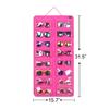 AROUY Sunglasses Organizer Storage, Hanging Dust Proof Wall Pocket Glasses Organizer - 16 Felt Slots Sunglass Organizer Holder with Metal Hook and Sturdy Rope (Dust Proof, Rose) view 4