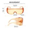 Calabria 1003 Fit Over Safety Glasses Fitover Prescription Eyewear Orange Men Women Large Wraparound Tinted Anti Fog Scratch view 3