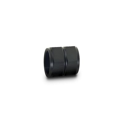 Vibrant Fitting Straight Coupler Union Adapter Female -10 AN to Female -12 AN Aluminum Black Anodize (10710) (10710)