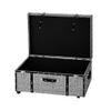 DormCo Texture Brand Trunk - White Threaded Black 29"L x 20"W x 14"H view 2