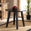 Baxton Studio Ela Modern and Contemporary Dark Brown Finished 35-Inch-Wide Round Wood Dining Table view 2