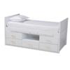 Baxton Studio Beds (Storage), Twin, White view 1