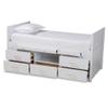 Baxton Studio Beds (Storage), Twin, White view 2