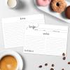 321Done Recipe Cards - Set of 50, Extra Large Double-Sided Thick 5x7 Modern White Recipe Cards, Minimalist Design for Bridal Shower & Wedding Gift, Made in USA view 3