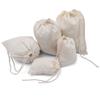 BigLotBags Premium Cotton Muslin Bags, 100% Organic Cotton with Single Drawstring. Premium Quality Reusable Eco-Friendly Natural Muslin Bags. (25, 18 x 20 Inches) view 1