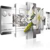 artgeist Textured Canvas Wall Art Flowers Lily 80x40 in - 5pcs Painting Canvas Prints Picture Artwork Image Framed Contemporary Modern Photo Wall Home a-C-0077-b-m view 1