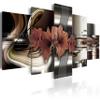 artgeist Textured Canvas Wall Art Flowers Lily 80x40 in - 5pcs Painting Canvas Prints Picture Artwork Image Framed Contemporary Modern Photo Wall Home b-A-0275-b-n view 1