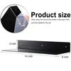 Blulu 8 Pcs Acrylic Floating Shelf, Invisible Wall Mounted Shelf for Book Plants Picture Makeup Record Display in Living Room, Bathroom, Bedroom, Kitchen, Office(14 x 5 x 2 Inches,Black) view 3