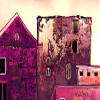 artgeist Textured Canvas Wall Art Colorful Town 80x40 in - 5pcs Painting Canvas Prints Picture Artwork Image Framed Contemporary Modern Photo Wall Home City 020115-4 view 4
