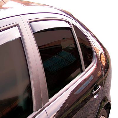 ClimAir Car Comfort Window Visors Master Dark (rear) compatible with Peugeot 208/e-208 II 5-doors 2019-; Set of 2; Dark; Premium Cast Acrylic Glass