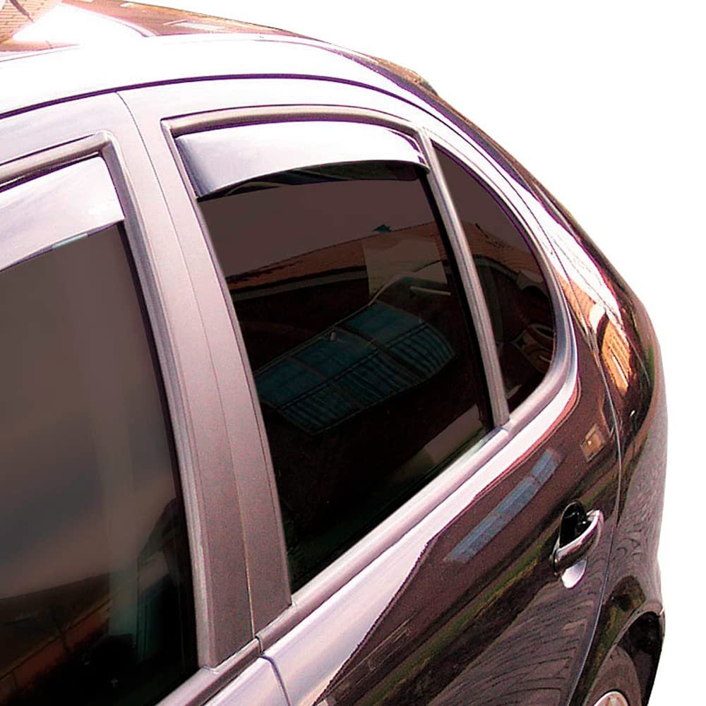 ClimAir Car Comfort Window Visors Master Dark (rear) compatible with Peugeot 208/e-208 II 5-doors 2019-; Set of 2; Dark; Premium Cast Acrylic Glass