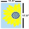 9 PC Welcome Sunflower Stencil Kit - Paint Your Own Wood Porch Sign - Fits a 10" x 50" Board view 2