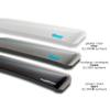 ClimAir Car Comfort Window Visors Dark Compatible with Fiat 500e (332) 2020- incl. 3+1/Cabrio view 2