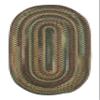 Capel American Heritage Green Multi 5'0"X8'0" Oval Braided Rug view 1