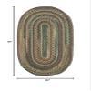Capel American Heritage Green Multi 5'0"X8'0" Oval Braided Rug view 3