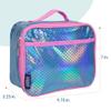 Wildkin Kids Insulated Lunch Box Durable and Reusable for School & Travel - Mermaid Scales view 3