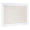 Kate and Laurel Whitley Modern Linen Fabric Pinboard, 29.5" x 45.5", White, Contemporary Bulletin Board for Wall view 1