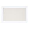 Kate and Laurel Whitley Modern Linen Fabric Pinboard, 29.5" x 45.5", White, Contemporary Bulletin Board for Wall view 2
