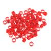 Youngy 100 Pieces 8mm Identify Ring Carrier Pigeon Training Supplies Leg Number Bird Bands - Red view 1