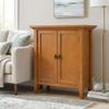 SIMPLIHOME Redmond 32" Solid Wood Cabinet in Light Golden Brown view 2