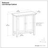 SIMPLIHOME Redmond 32" Solid Wood Cabinet in Light Golden Brown view 3