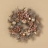 24 in. Champange Gold and Rose Gold Mangolia Wreath view 3