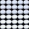 Patelai 36 Pcs 38 mm White Growler Caps Lids, Tinplate Metal Screw Caps with White Filling Glue Fits for Most 1/2 and 1 Gallon Jugs view 1