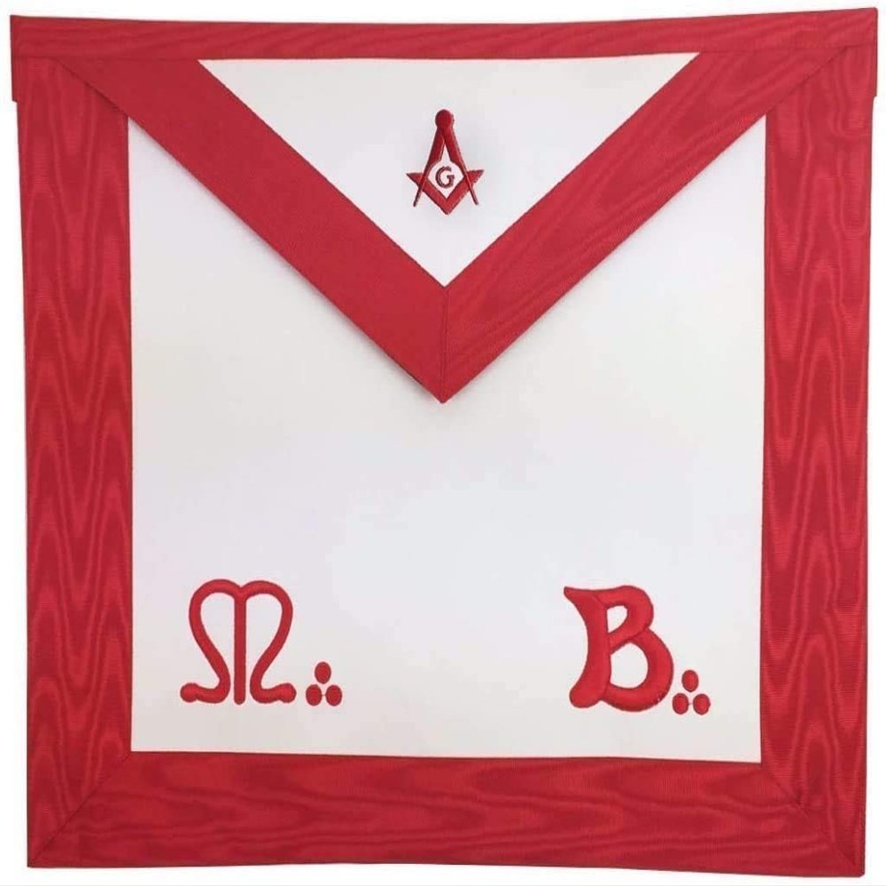 Regalia Lodge Masonic Master Mason MB Apron Square Compass (Standard)