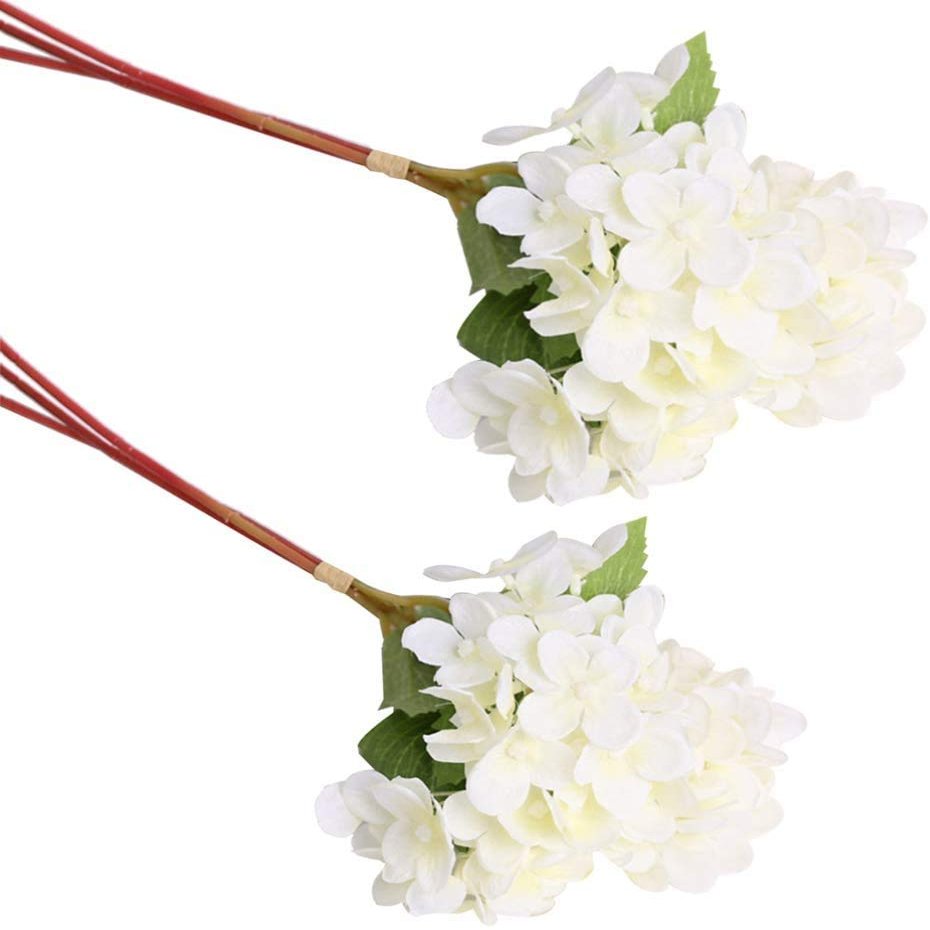 10-Pack Artificial Flower Bouquets Simulation Flower Bunches for Home Hotel Decoration - White